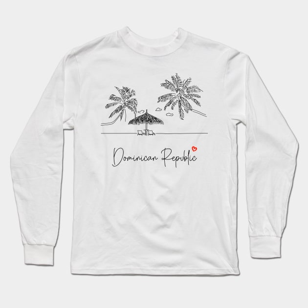 Dominican Republic Long Sleeve T-Shirt by finngifts